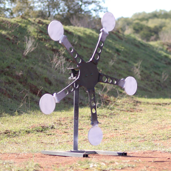 Magstar Steel Target - Modern Texas Star with AR550 Plates