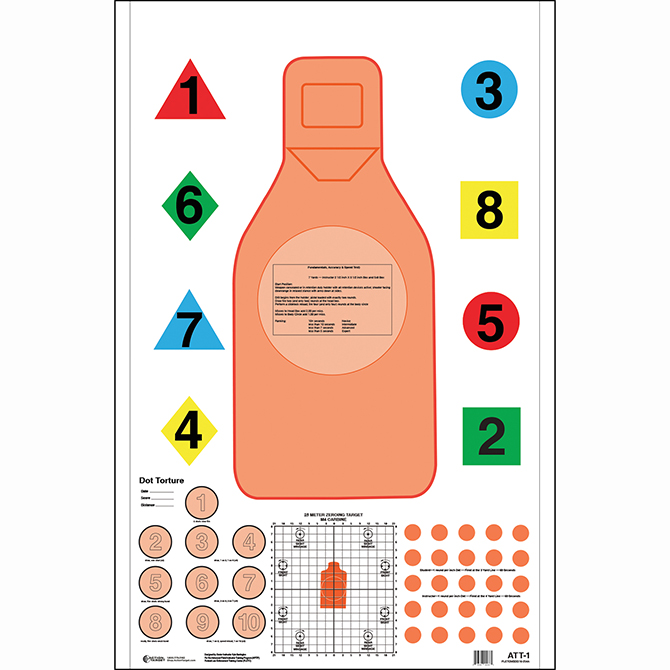 FLETC Advanced Training Paper Target by Kyle Barrington