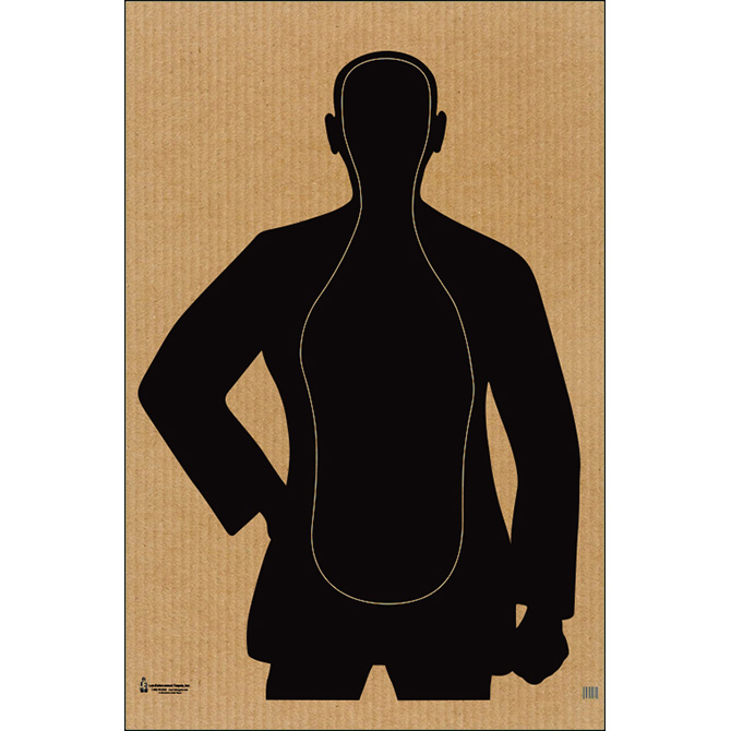 Law Enforcement Targets | Action Target : Modified B-21F Cardboard Target