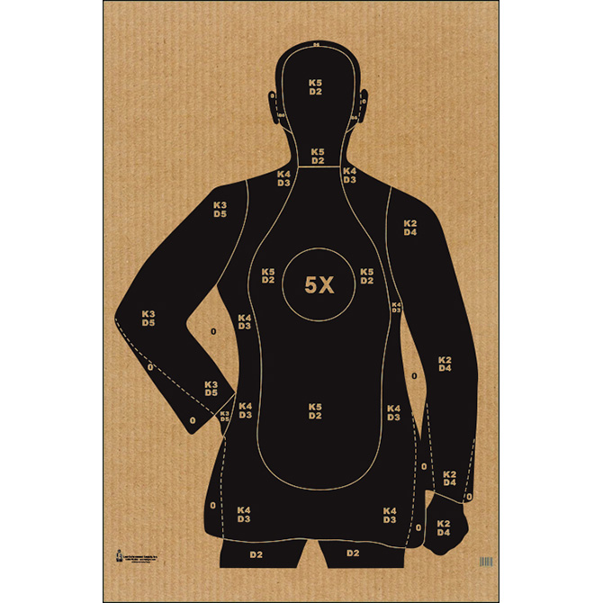 Law Enforcement Targets | Action Target : B-21X Cardboard Target