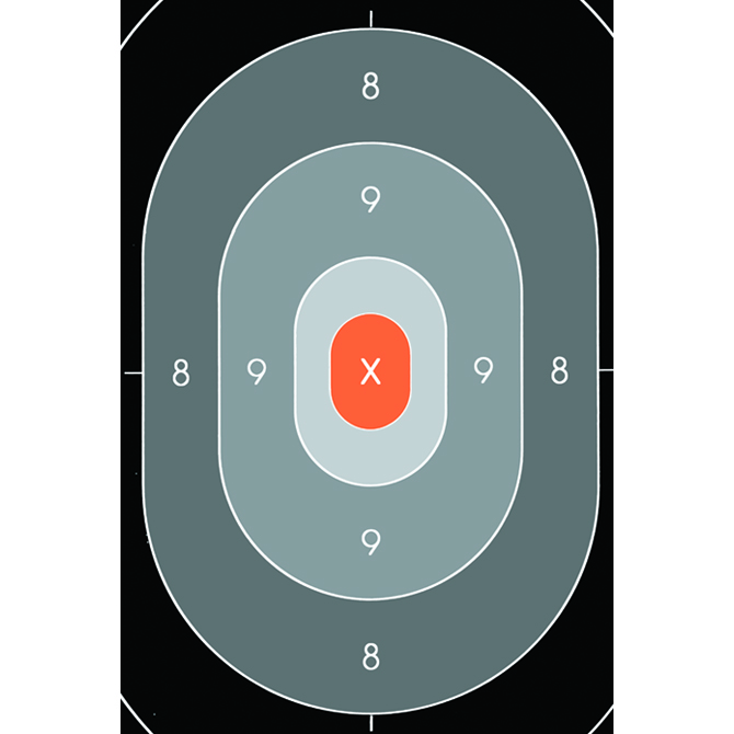 Law Enforcement Targets Action Target B 27 Target Repair Center Black Gray And Orange