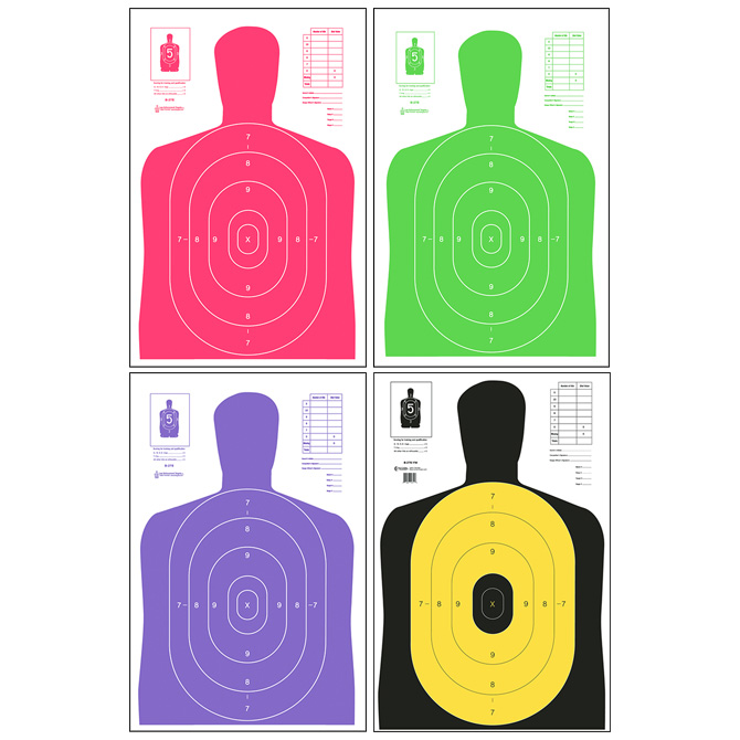 Action Target : Fluorescent B-27E (100 Pack)