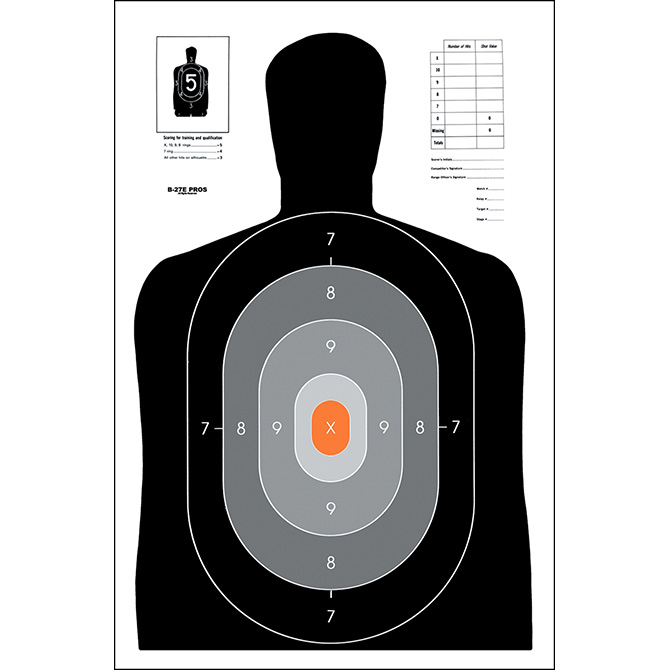 B-27E Pros Target: Ideal for Professional Shooting Training