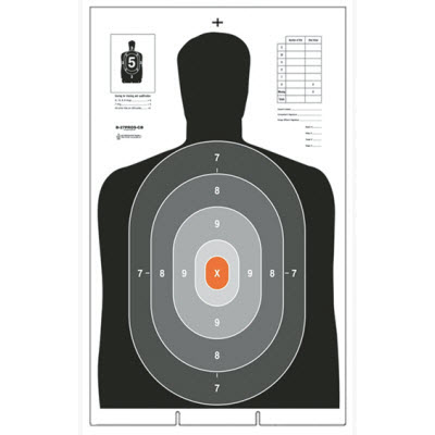 Law Enforcement Targets | Action Target : B-27E PROS Cardboard Target