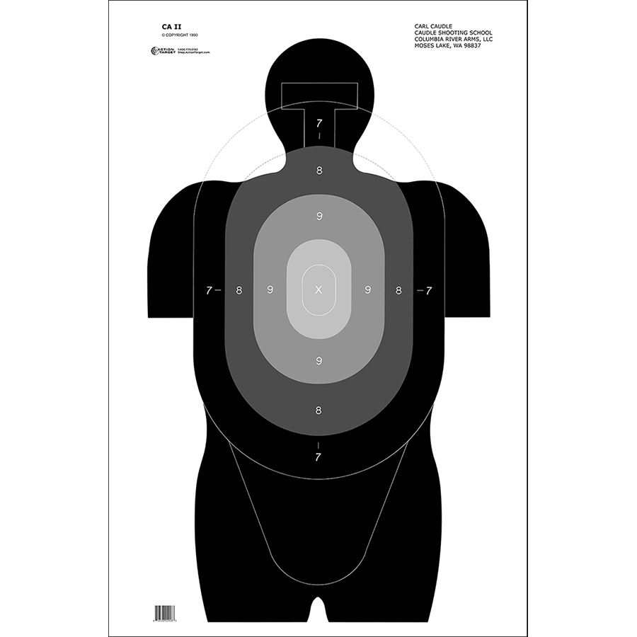 Law Enforcement Targets | Action Target : Caudle Standard Center Mass ...