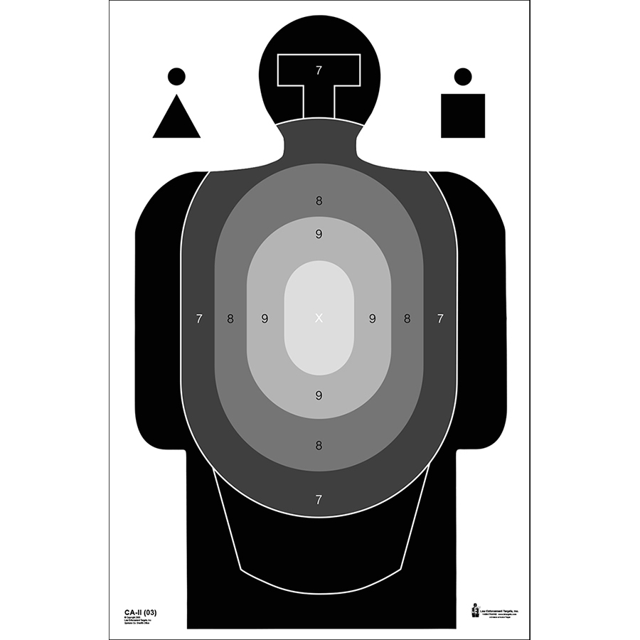 Law Enforcement Targets | Action Target : Caudle Standard Center Mass ...