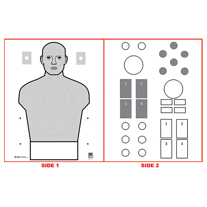 Action Target : Oregon Dept of Public Safety Two-Sided Target