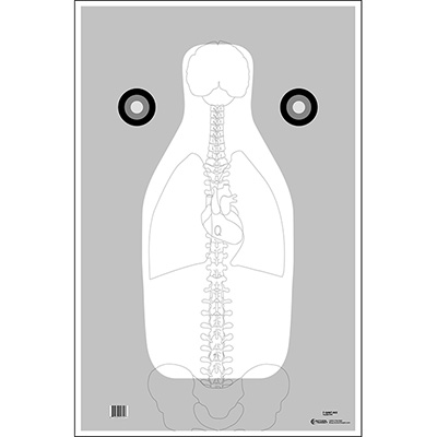 Fbi Reverse Color Qual Target Action Target : FBI Q Target w/ Vital Anatomy - NEW