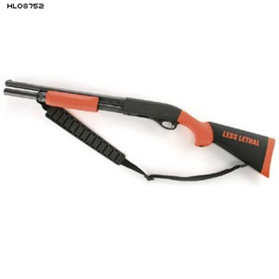 Hogue OverMolded Shotgun Stock For Remington 870 - Orange 12-Inch LOP Less Lethal Stock