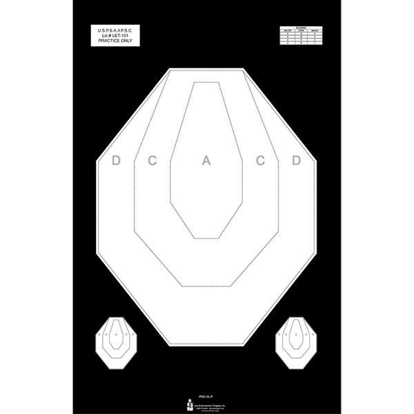 Action Target IPSC USPSA Classic Paper Target action-target-ipsc-uspsa-classic-paper-target