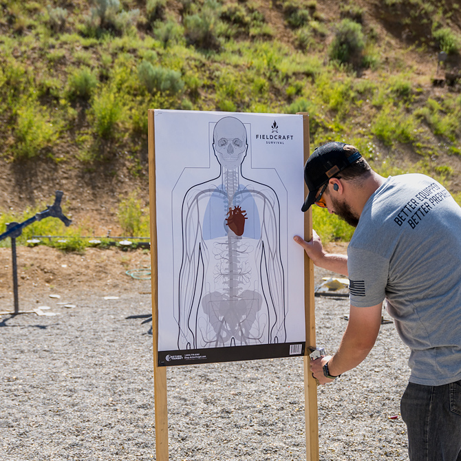 Fieldcraft Survival Double Sided Target by Action Target