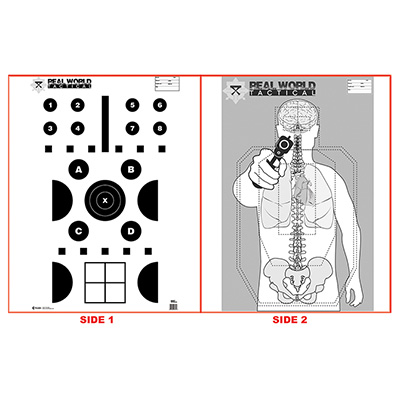 Two Target Tacs Action Target : Real World Tactical Two-Sided Target