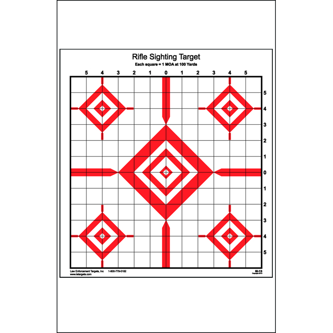 Action Target : Advanced Rifle Sighting Target