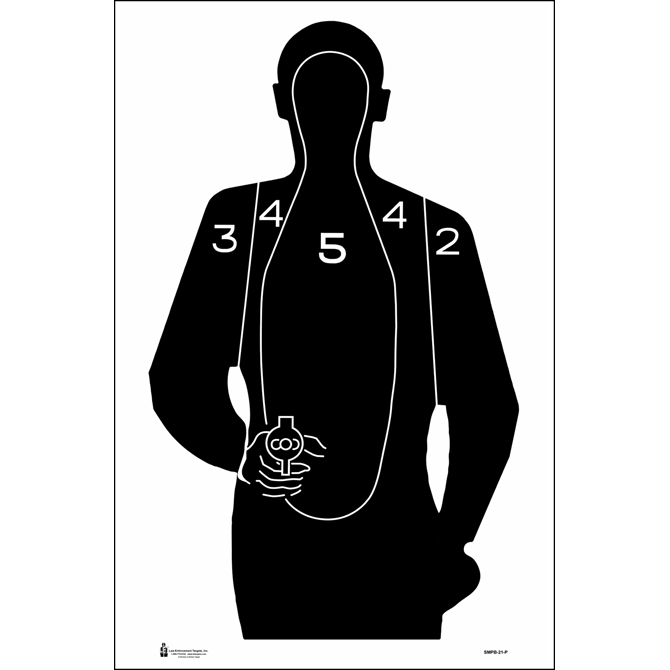 Law Enforcement Targets | Action Target : Standard DOD Qualification Target