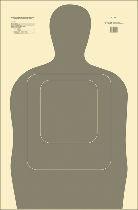 Law Enforcement Targets | Action Target : Standard TQ-15 Target