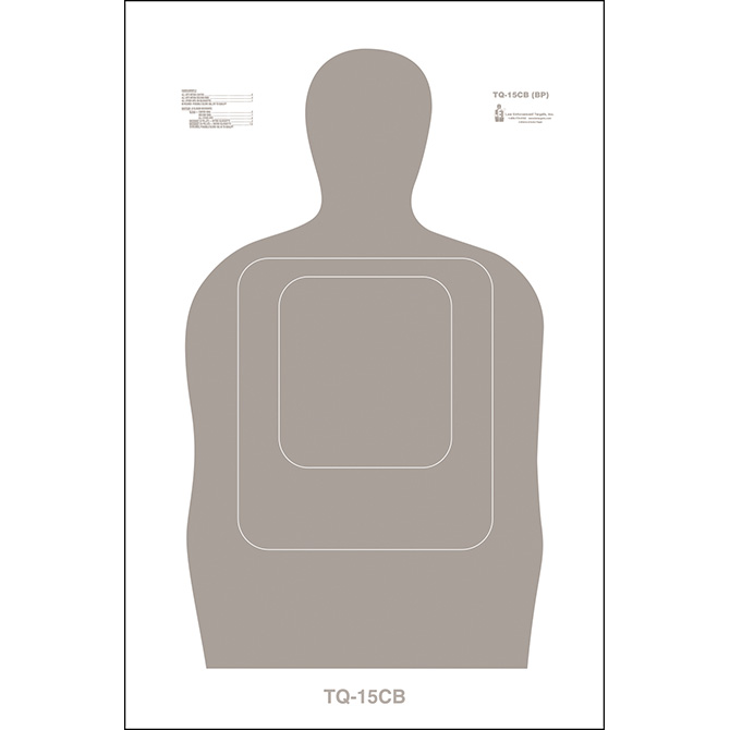 Law Enforcement Targets | Action Target : TQ-15 Full Size Cardboard Target