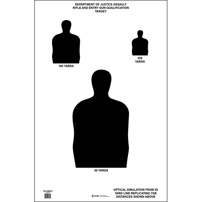 Law Enforcement Targets Action Target US Dept Of Justice Simulated 