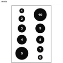 Military 3" Numbered Circles Command Training Target  Pack of 100 