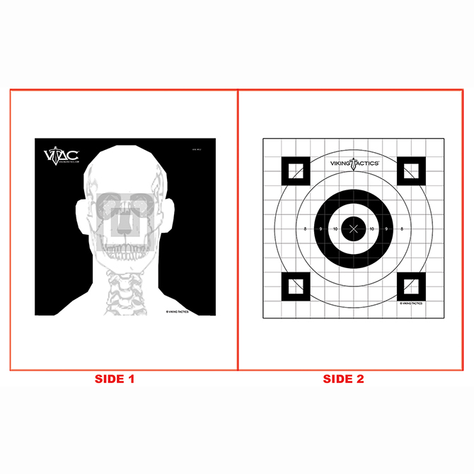 Vtac Rtarget Viking Tactics Marksmanship Double Sided Target