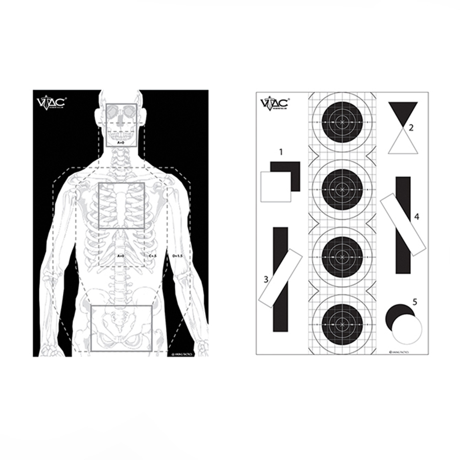 Details about   2 Sided Shooting Target VTAC-P Viking Tactics 23"x35" 100 Pack 