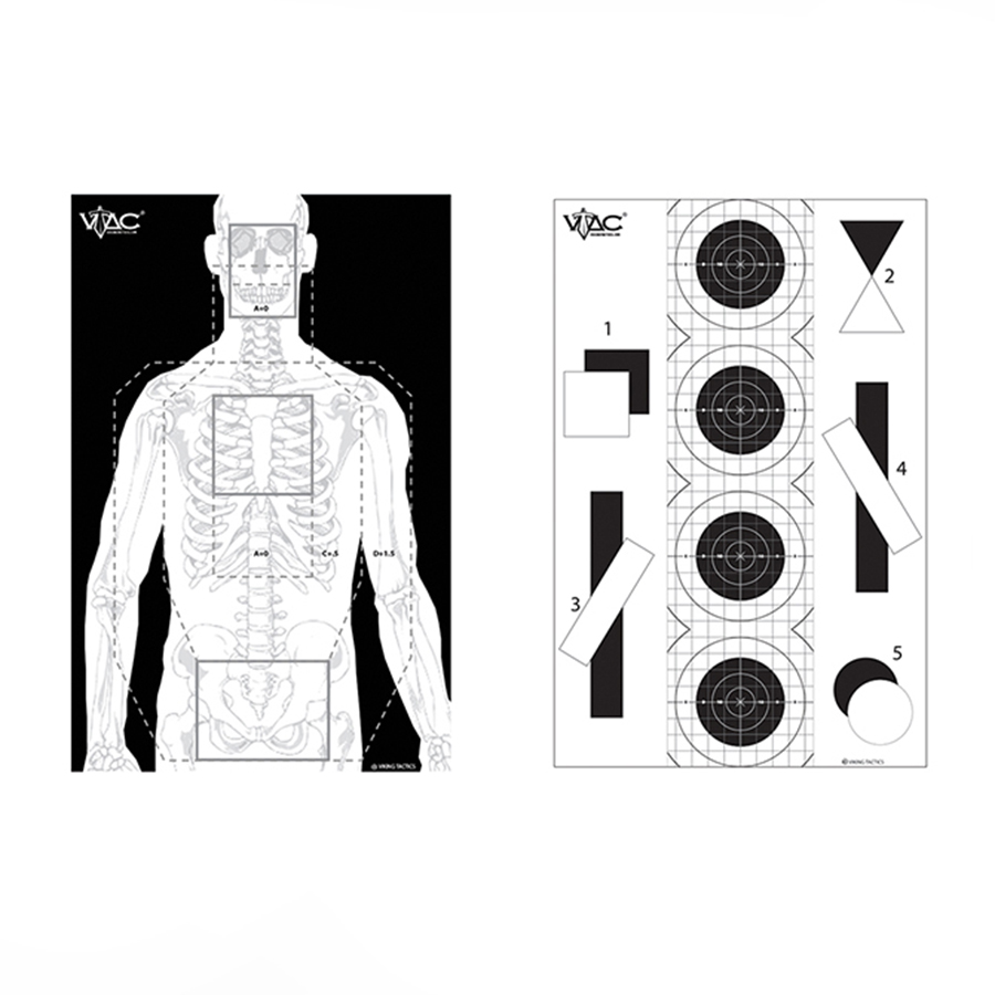 Vtac Rtarget VTAC Targets Viking Tactics Double Sided Target